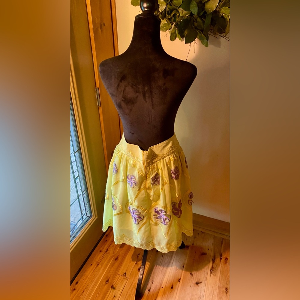 Beautiful & Unique Fully Lined Embroidered Skirt - image 2